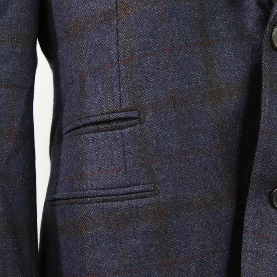 HERMES（エルメス） 良品 チェック柄 カシミヤ100％ シングル 