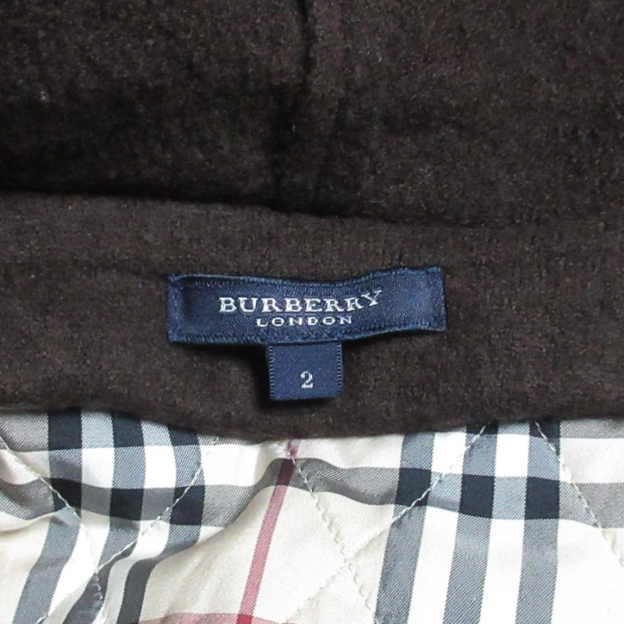 【美品】バーバリーロンドン　ショートダッフルコート　ノバチェック　ショールカラー 人気✨】バーバリーブルーレーベル ダッフルコート ショート丈