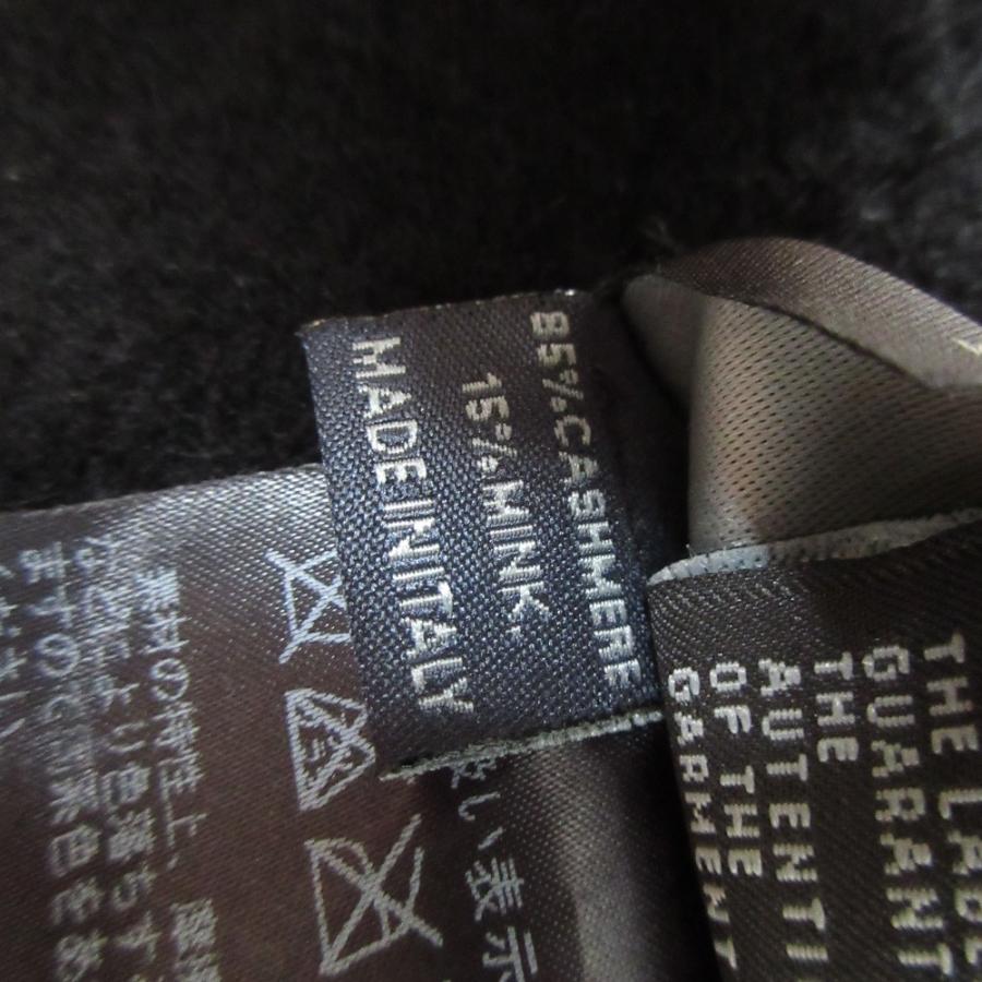美品 FENDI フェンディ オリラグファー カシミヤ×ミンク キャンディストール マフラー ブラック レディース 古着 中古 USED FENDI（フェンディ） 美品 オリラグファー カシミヤ×ミンク キャンディ