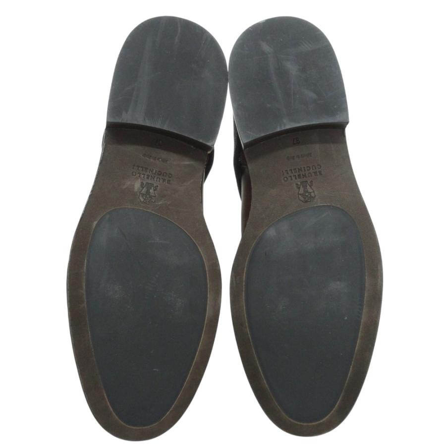BRUNELLO CUCINELLI（ブルネロクチネリ） 美品 レザー サイドジップ 
