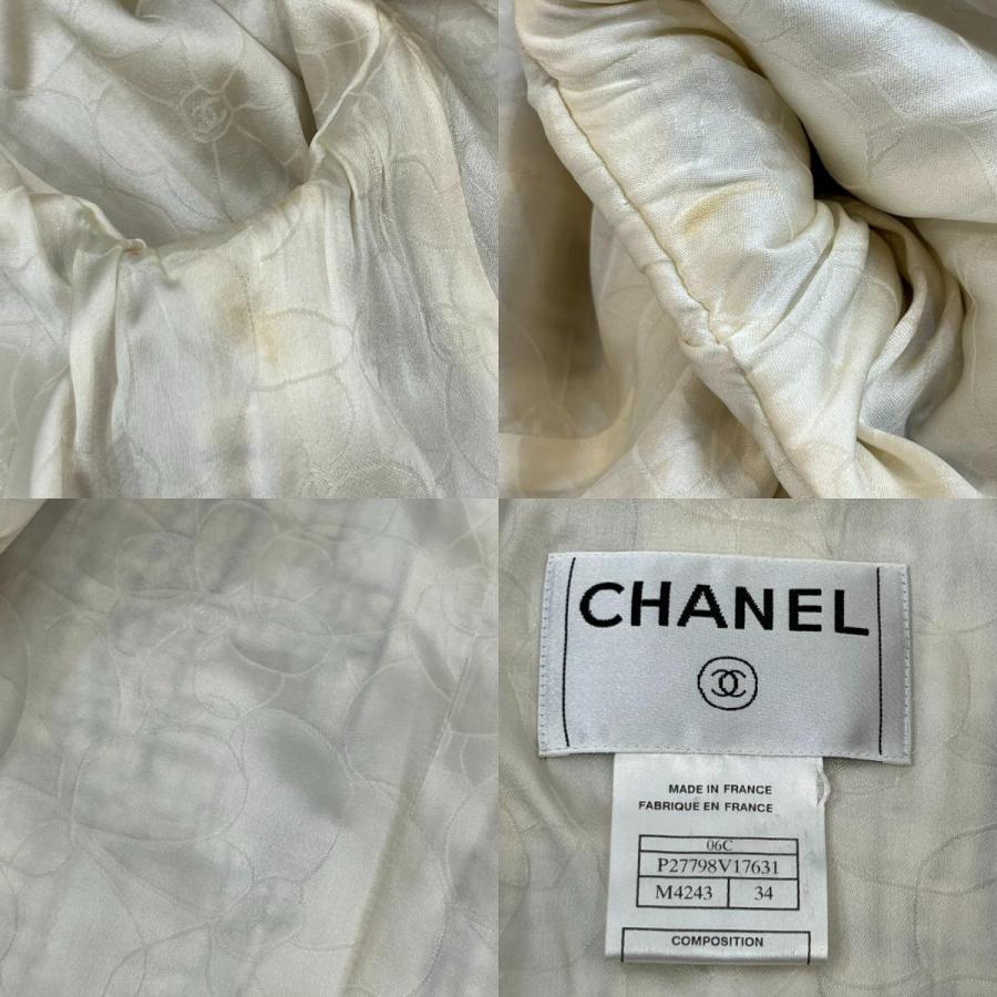 CHANEL 良品 シャネル 06C ココマーク 銀釦 ツイードジャケット