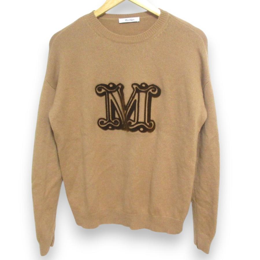 Max Mara - 美品 Max Mara マックスマーラ マックスマーラグラム クルーネック 長袖 カシミヤニット セーター カットソー キャメル ブラウン系 レディース 古着 中古 USED Max Mara 美品 マックスマーラ マックスマーラグラム クルー
