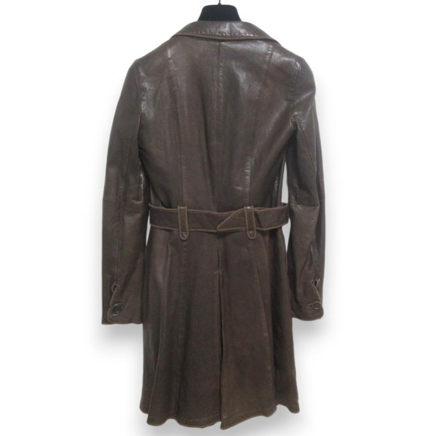 EMPORIO ARMANI 良品 エンポリオアルマーニ レザー100％ ベルテッド
