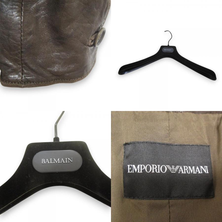 EMPORIO ARMANI 良品 エンポリオアルマーニ レザー100％ ベルテッド