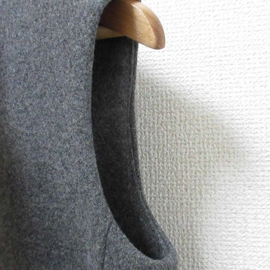 YOKO CHAN（ヨーコチャン） 美品 ウール100％ クルーネック ひざ丈