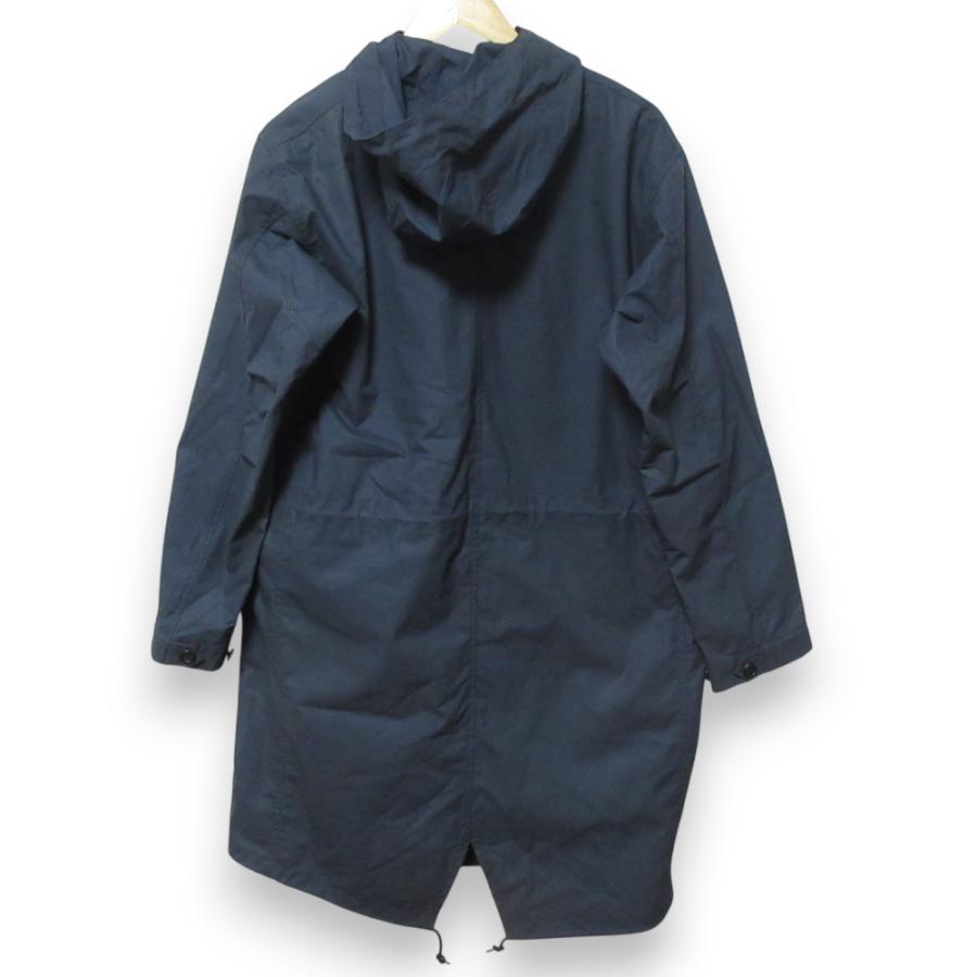 マーガレットハウエル　モッズコート　中綿ライナー　コットン　フード　紺色　M マーガレットハウエル モッズコート 中綿ライナー コットン