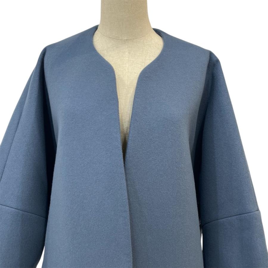 ebure 美品 20AW ebure エブール ウールボンディングコート オープン 