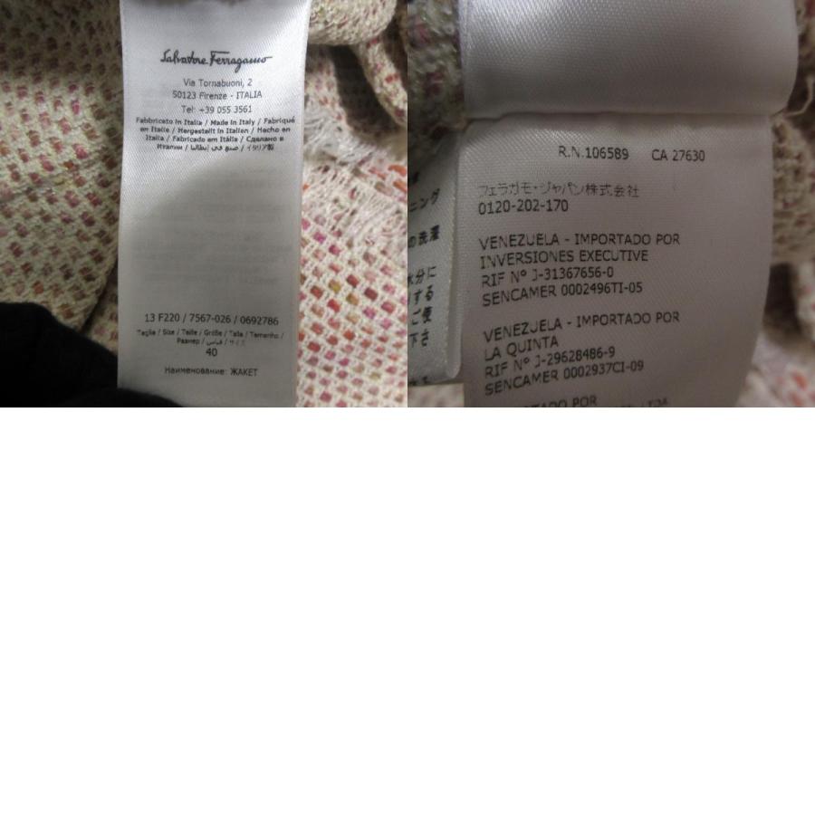 美品 Salvatore Ferragamo サルヴァトーレフェラガモ フリンジ