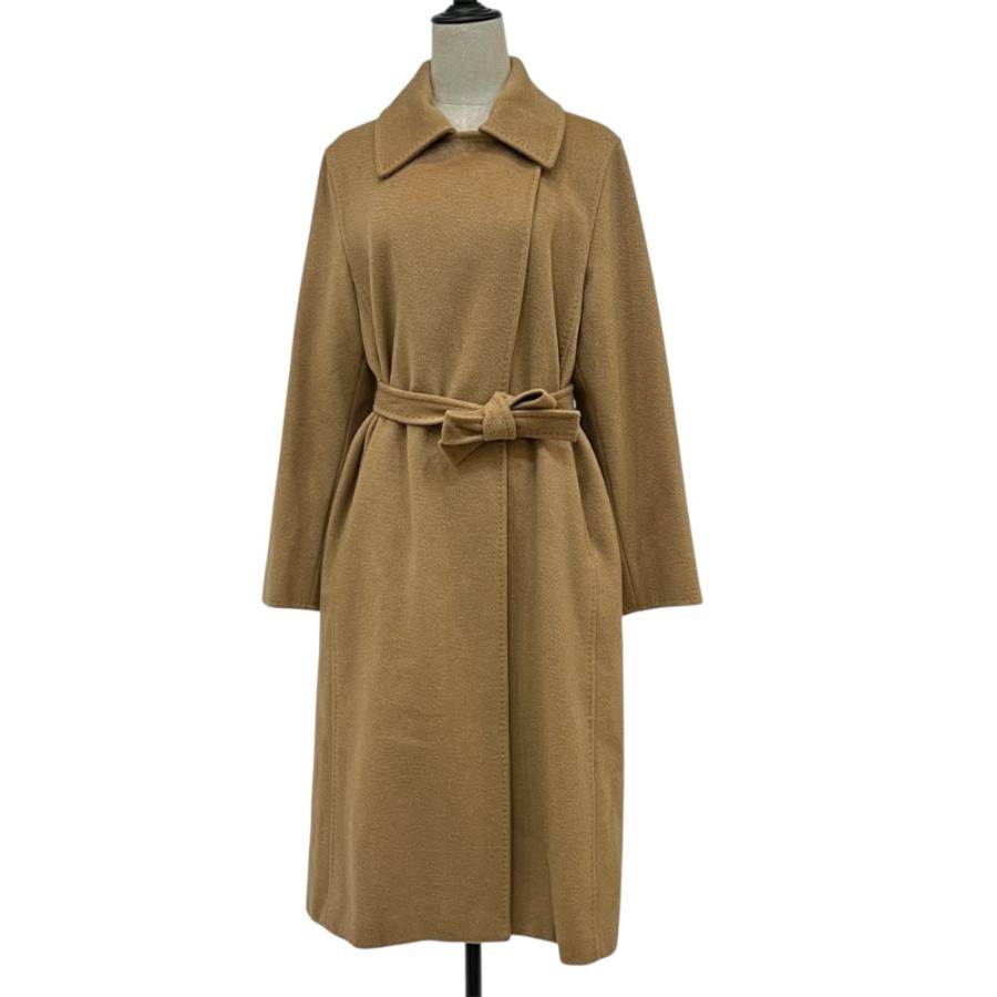 大きいサイズ美品マックスマーラカシミヤマニュエラキャメル