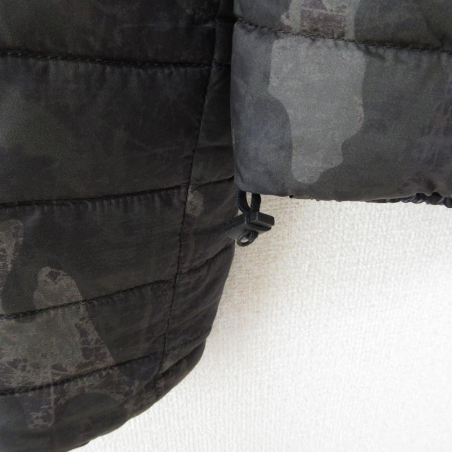 DUVETICA - 美品 DUVETICA デュベティカ DEIONE-ERRE カモフラ 迷彩柄 リバーシブル ダウンジャケット ブルゾン 40 カーキ×ブラック レディース 古着 中古 USED DUVETICA 美品 デュベティカ DEIONE-ERRE カモフラ 迷彩柄