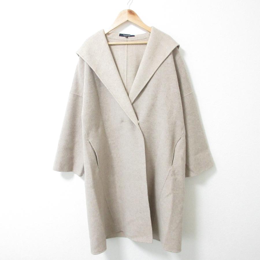 美品♡プラダ♡バージンウール100％♡ロングコート♡ダークグレー♡40 ロング丈ダブルトレンチコート【撥水加工】 (GWL21100-01