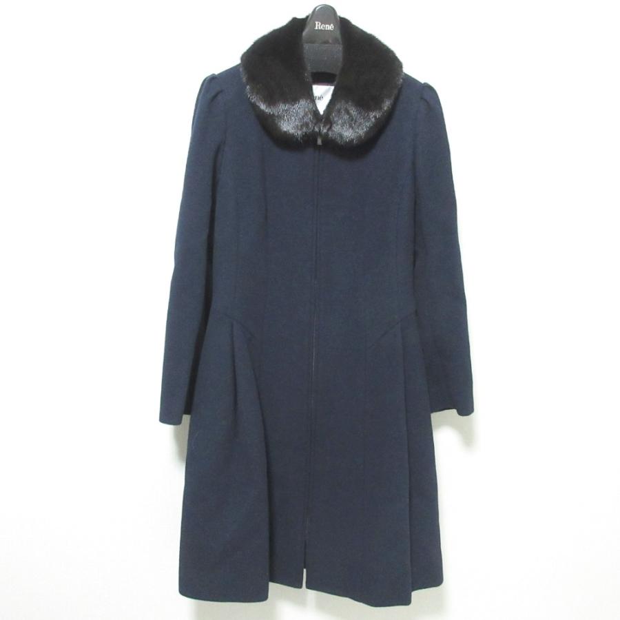 Rene（ルネ） 美品 ミンクファーカラー ダブルジップ アンゴラブレンド