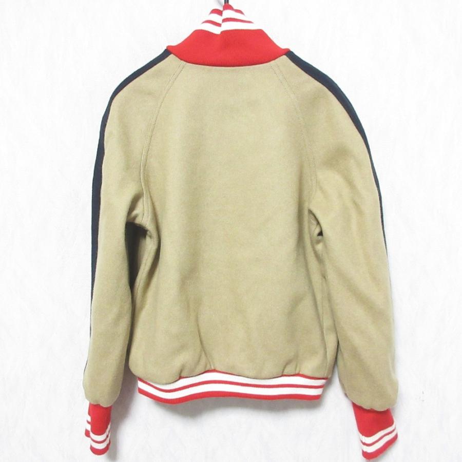 MAISON KITSUNE 美品 メゾンキツネ ロゴワッペン スタジャン MAISON KITSUNE 美品 メゾンキツネ ロゴワッペン スタジャン