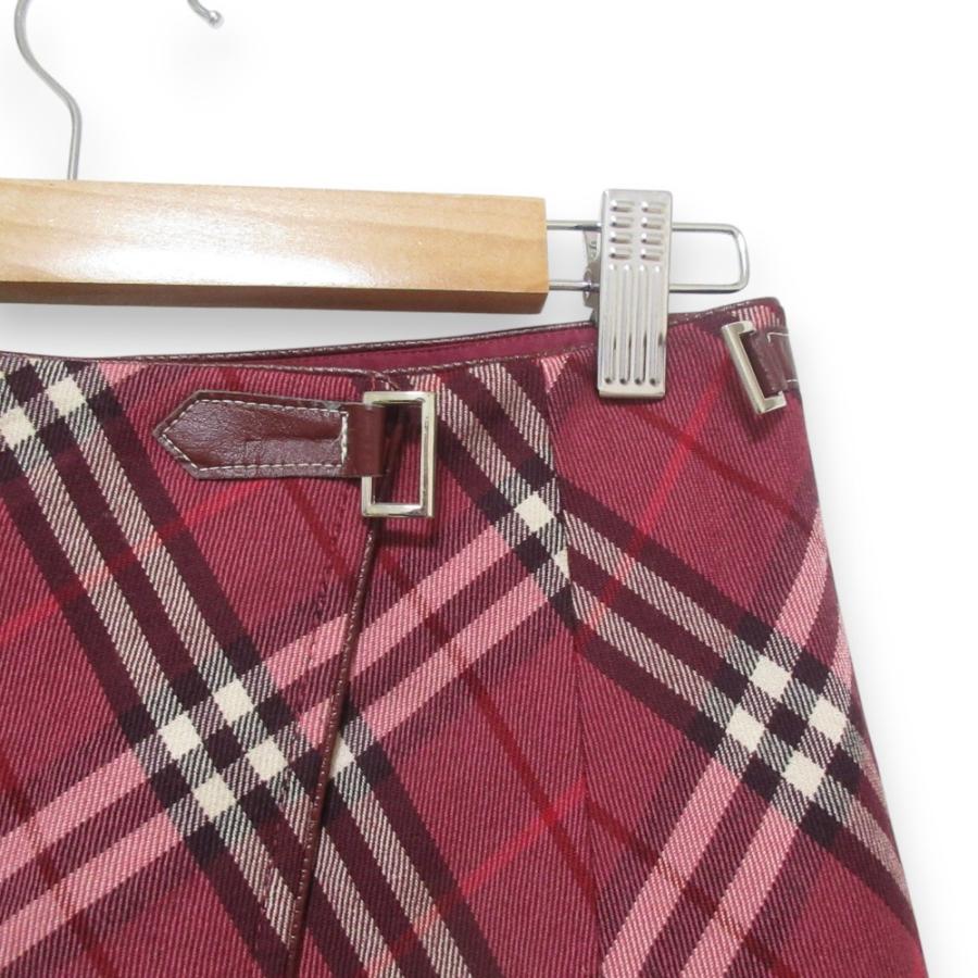 BURBERRY BLUE LABEL 美品 バーバリーブルーレーベル ウール100