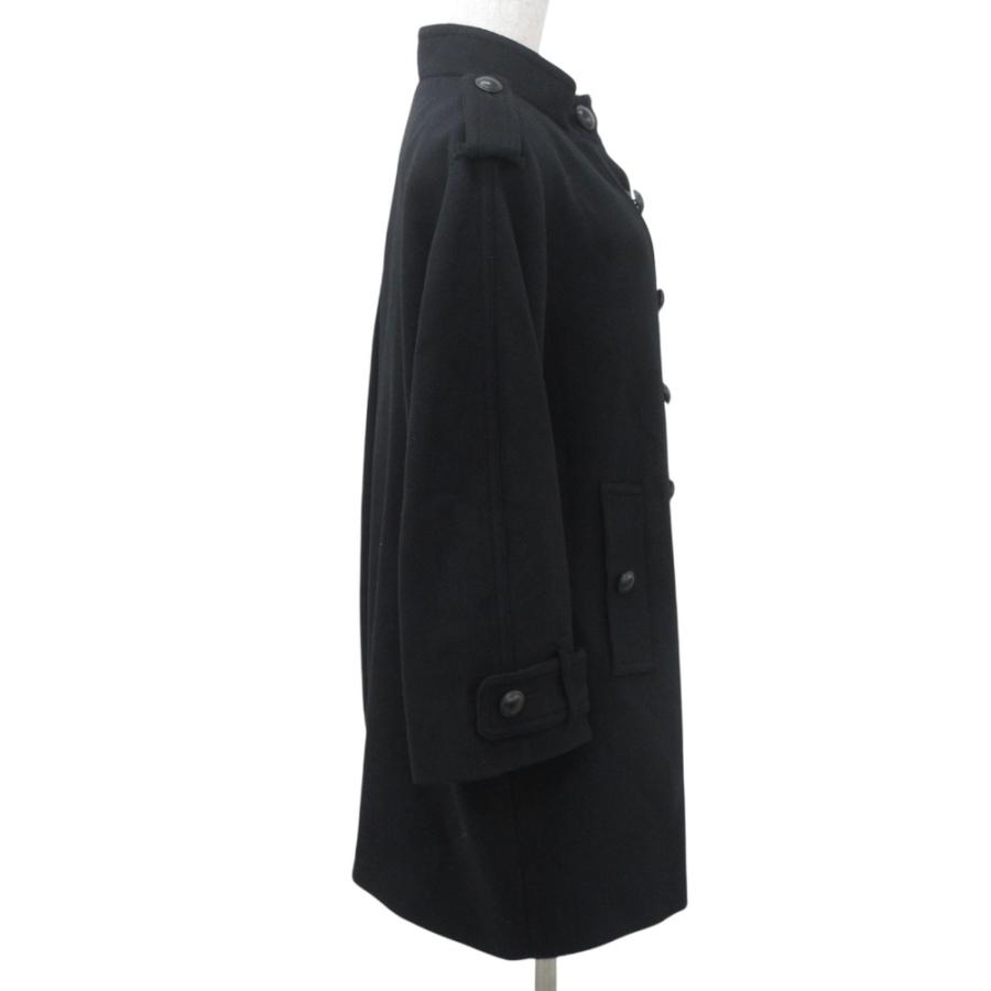 ◾︎希少サイズ◾︎ バーバリーロンドン ナポレオンコート カシミヤ混 ブラック 48 BURBERRY（バーバリー） 良品 BURBERRY LONDON バーバリーロンドン
