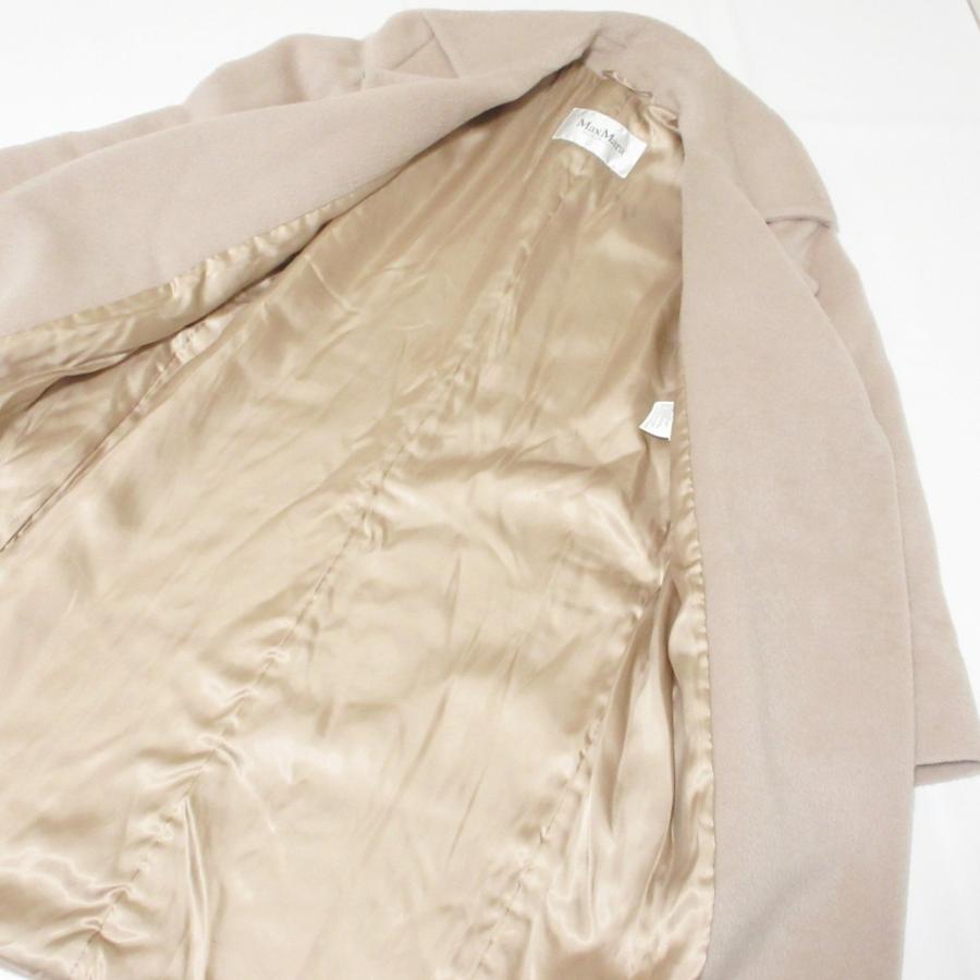 美品 Max Mara マックスマーラ アルパカ シャギー ガウンコート 10161053 36 ピンクベージュ レディース 古着 中古 USED Max Mara（マックスマーラ） 美品 アルパカ シャギー ガウンコート