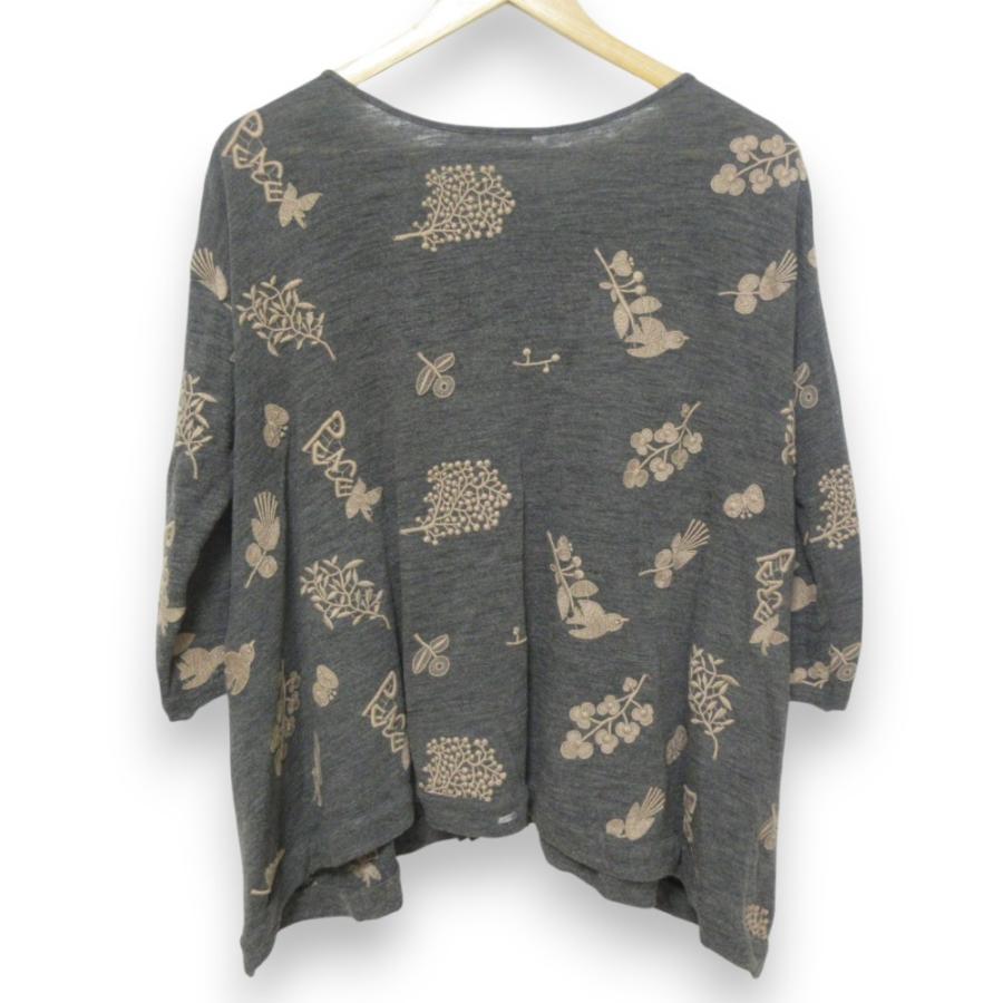 mina perhonen - 良品 mina perhonen ミナペルホネン forest parade 比翼ボタン 長袖 カーディガン pa8274 サイズ38 グレー系 レディース 古着 中古 USED mina perhonen 良品 ミナペルホネン forest parade 比翼ボタン