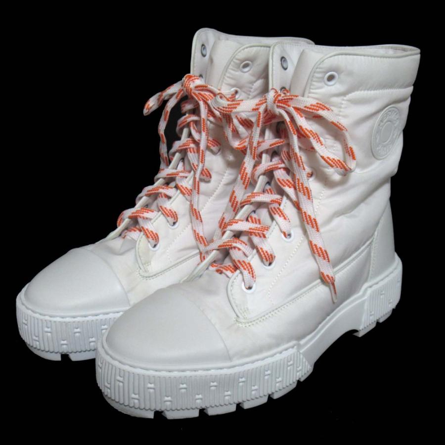 HERMES（エルメス） 美品 Fresh フレッシュ ナイロン×レザー レース 