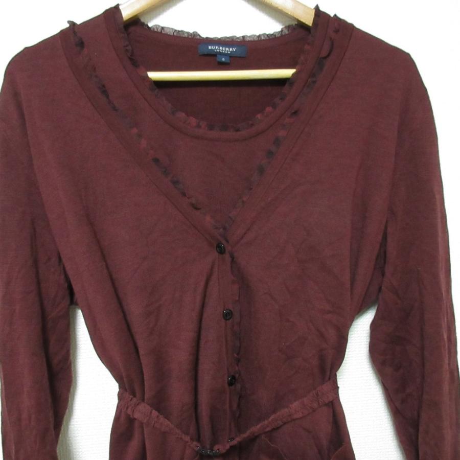BURBERRY（バーバリー） 美品 BURBERRY LONDON シルクコットン Vネック