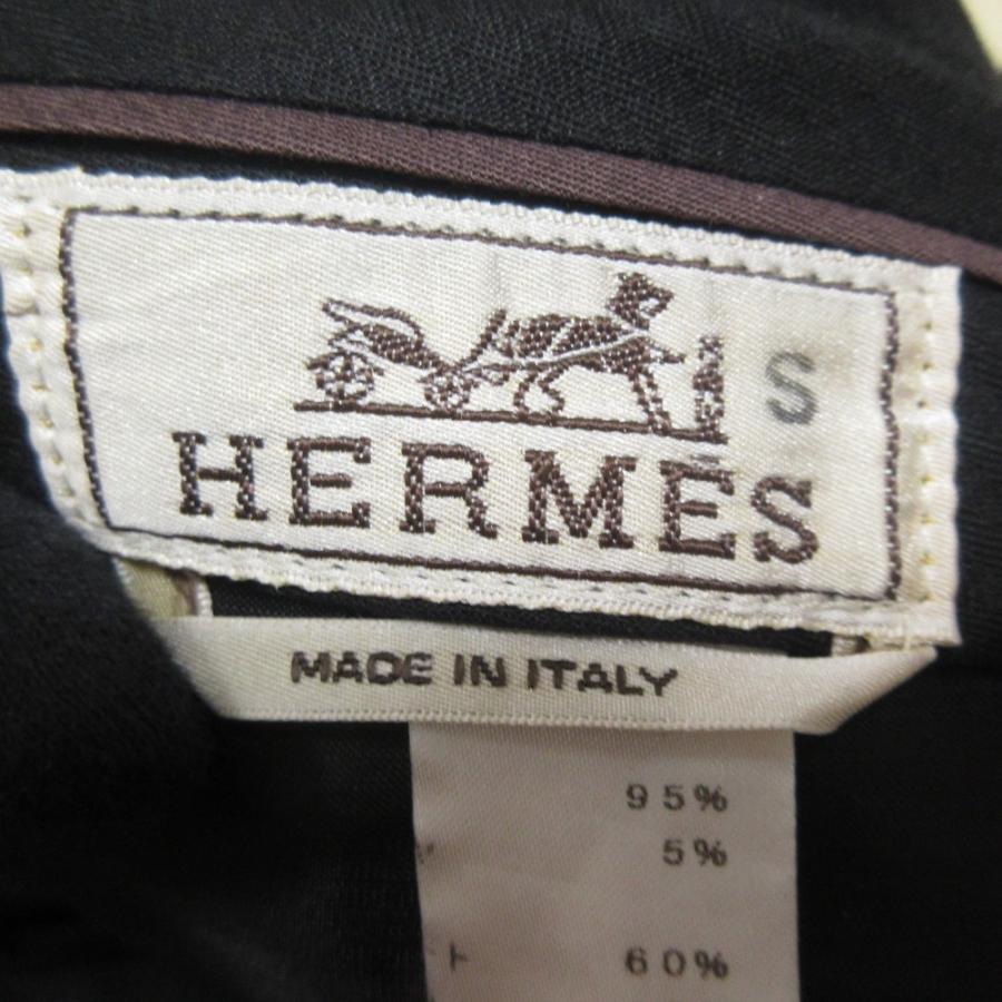 HERMES（エルメス） 美品 ストライプ柄 ウールカシミヤ スラックス