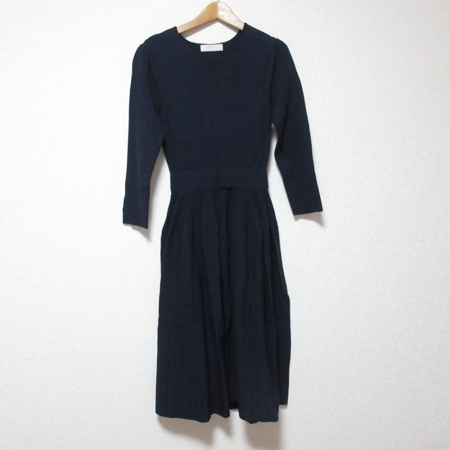 CELFORD（セルフォード） 美品 プリーツ見えニットワンピース 36 