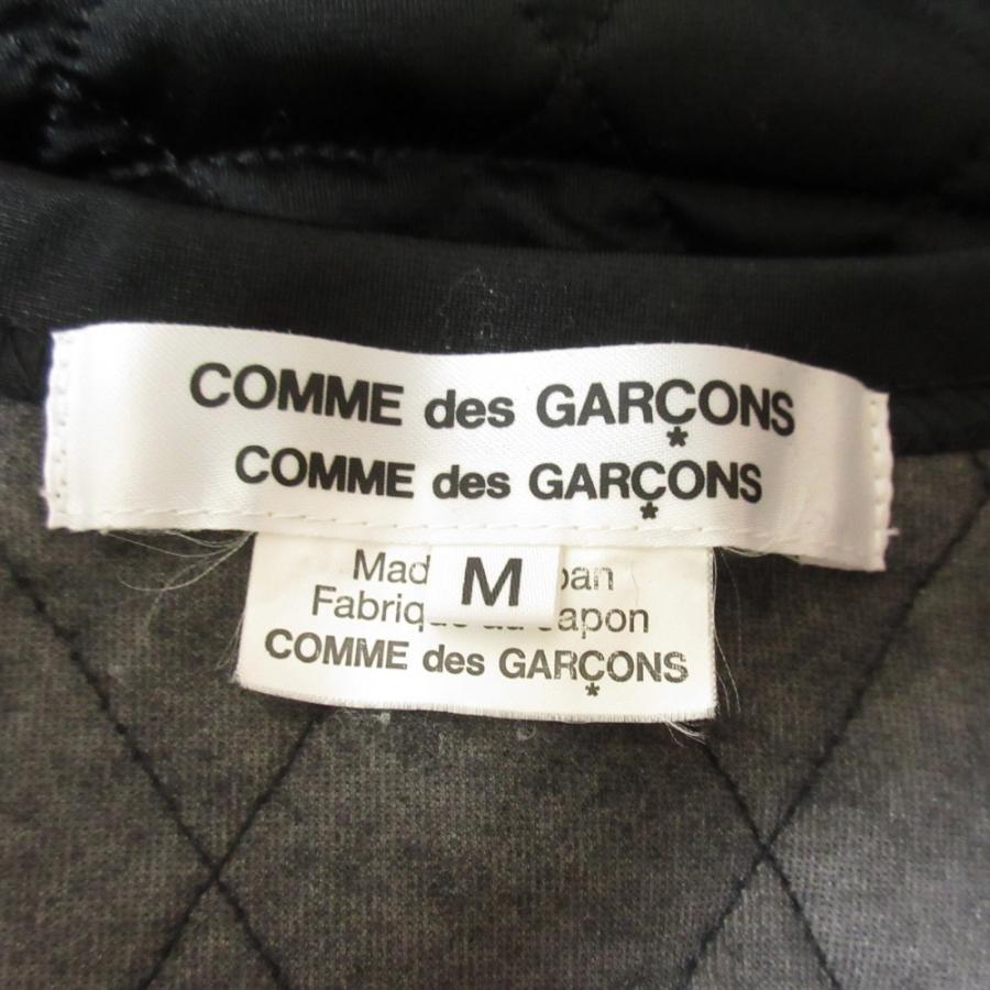 COMME des GARCONS - 美品 COMME des GARCONS コムコム コムデギャルソン AD2014 フリルヘム パデッド キルティングジャケット RN-T006 サイズM ブラック レディース 古着 中古 USED COMME des GARCONS 美品 コムコム コムデギャルソン AD2014 フリルヘム