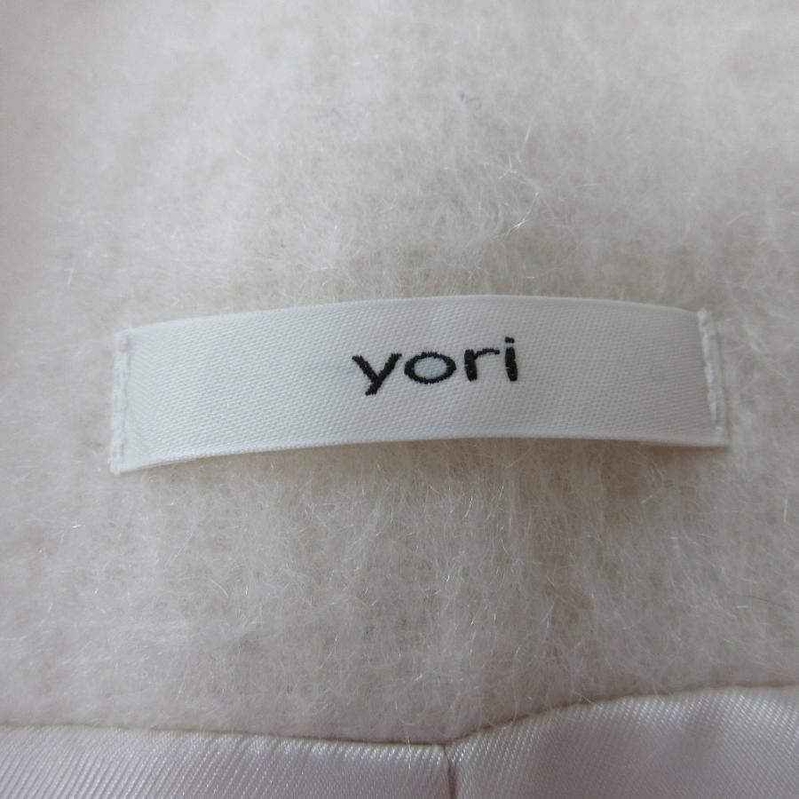 yori ウールモヘアシャギージャケット　ピンク yoriウールモヘアシャギージャケット