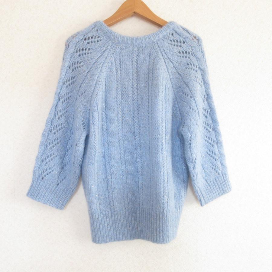 ANAYI（アナイ） 美品 23AW ANAYI スパングルヘアリー半袖 プル 