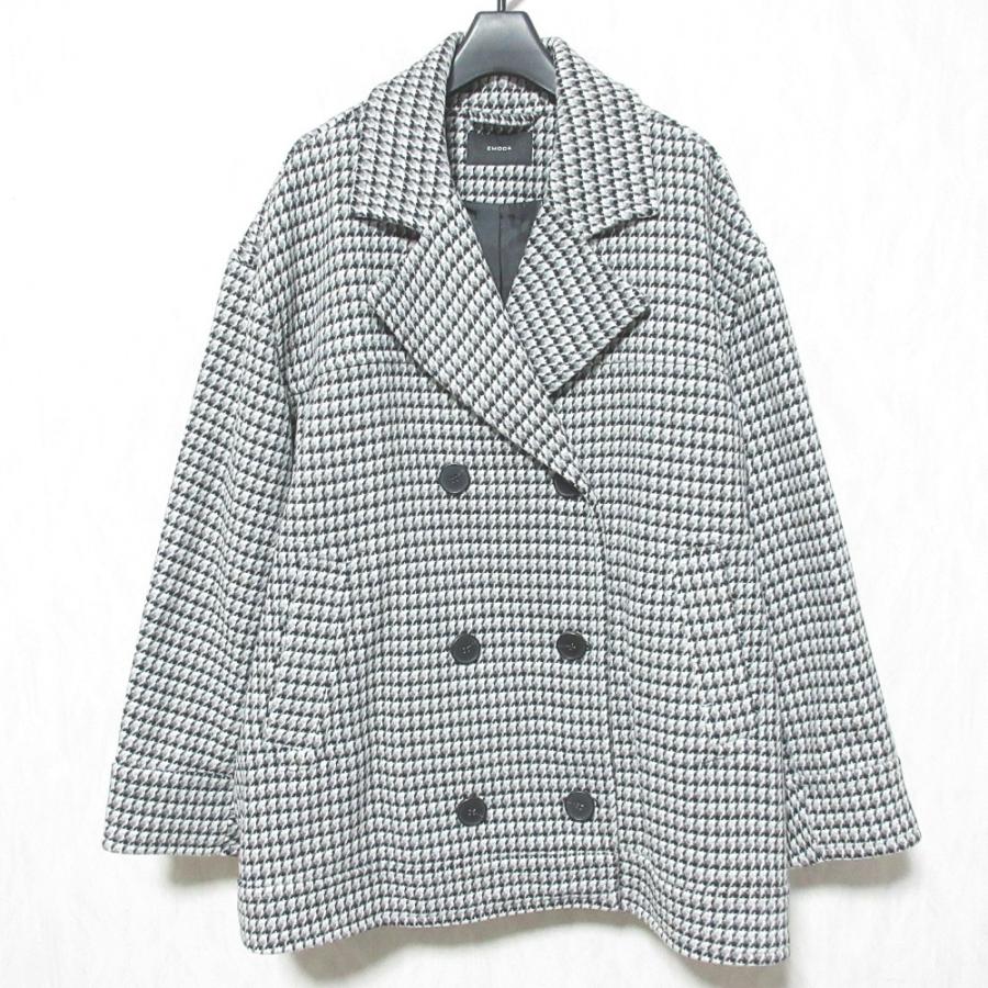 EMODA 美品 22AW エモダ ミディダブルコート ジャケット 042250030001 