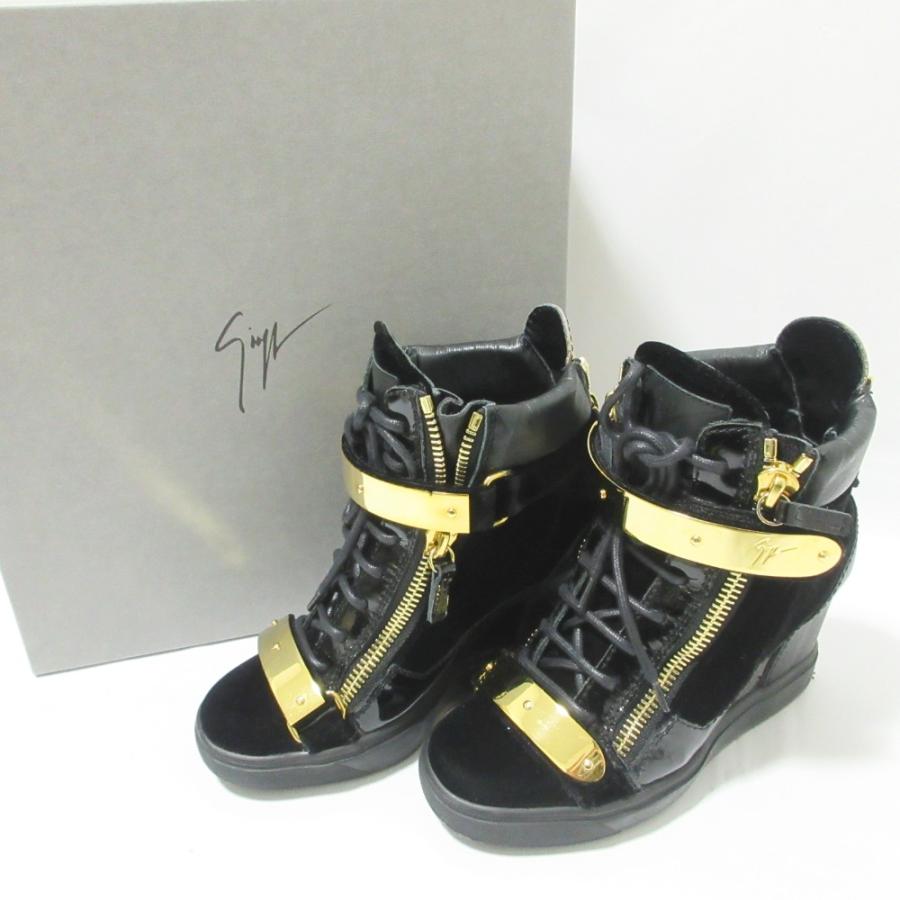 【美品】ジュゼッペザノッティ シークレットソール ウェッジスニーカー　24cm Giuseppe Zanotti 美品 ジュゼッペザノッティ LORENZ