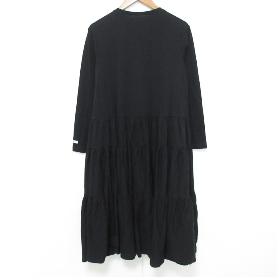 Yori 美品 ヨリ ロングスリーブ ティアードカットソーワンピース