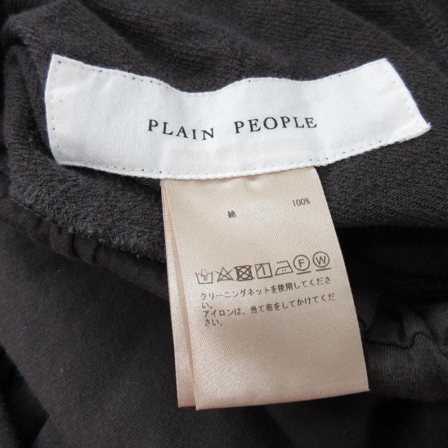 PLAIN PEOPLE 美品 プレインピープル 五分袖 クルーネック イージー 