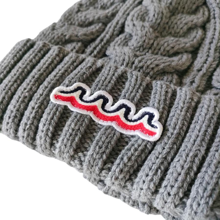 未使用 MUTA MARINE ムータマリン ロゴワッペン ケーブル ニット