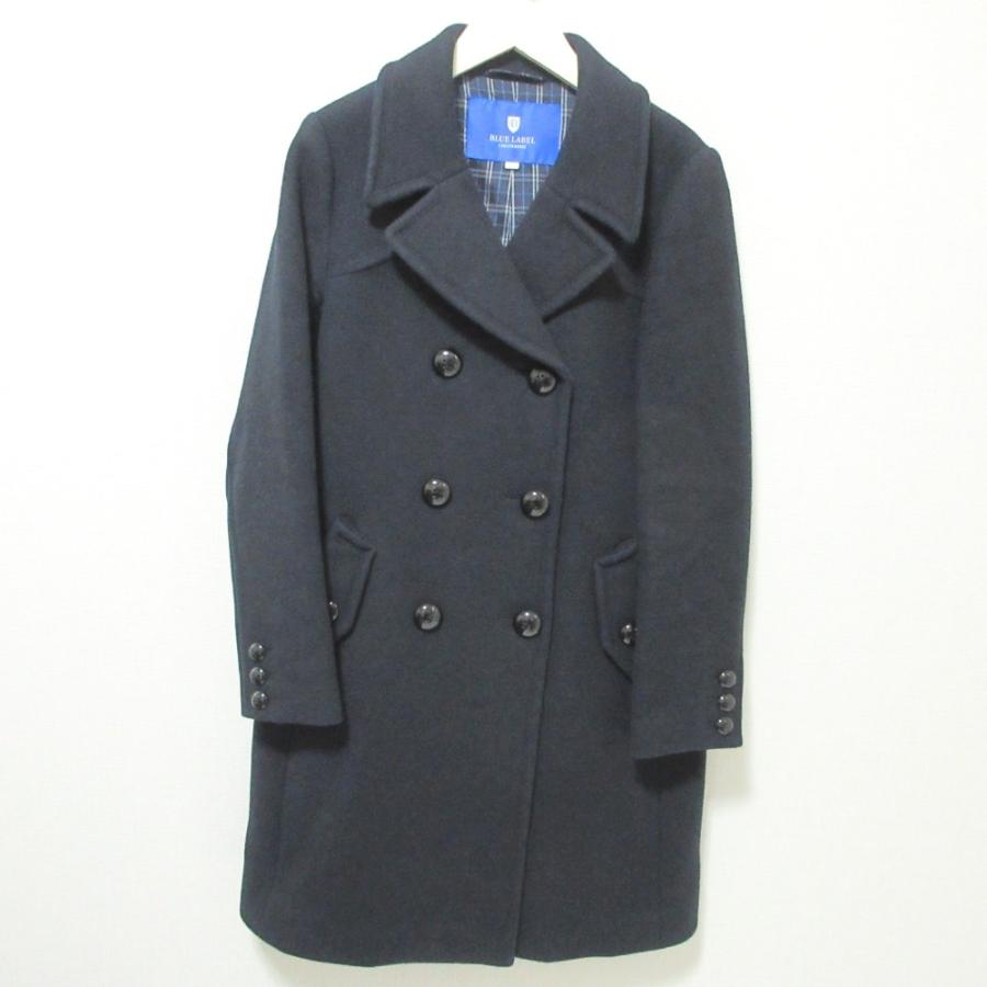 BURBERRY ブルーレーベル クレストブリッジ濃紺 トレンチコート 38