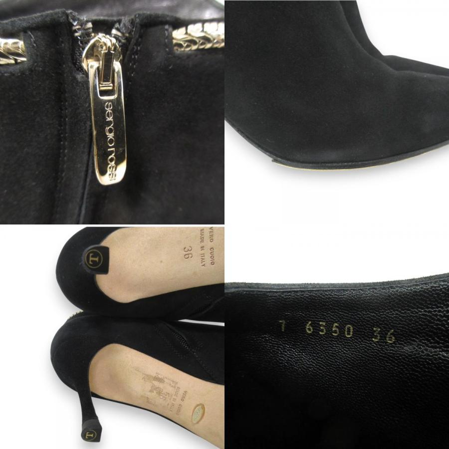 Sergio rossi 美品 Rossi セルジオロッシ スエード ポインテッド