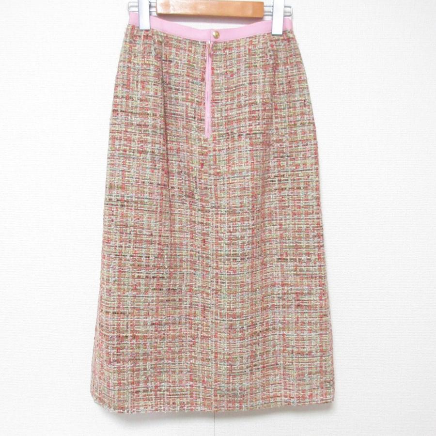 Drawer ウール シルク タック プリーツ フリンジ スカート サイズ40 Drawer ウール シルク タック プリーツ フリンジ スカート サイズ40