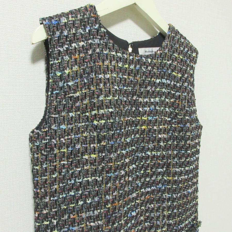 Mystrada/安西こずえさんコラボツイードセットアップ　美品 Mystrada（マイストラーダ） 美品 22AW Mystrada 安西こずえさんコラボ