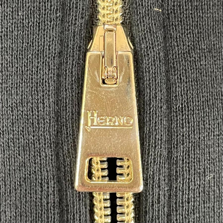 HERNO（ヘルノ） 良品 ダウン スウェット コンビ ジップパーカー 38