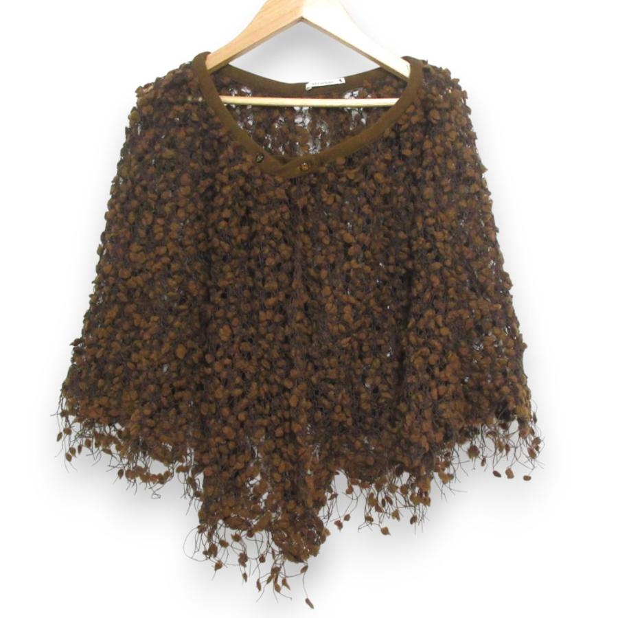 ミナペルホネン　window　ポンチョ ミナペルホネン mina perhonen forest parade刺しゅうポンチョ