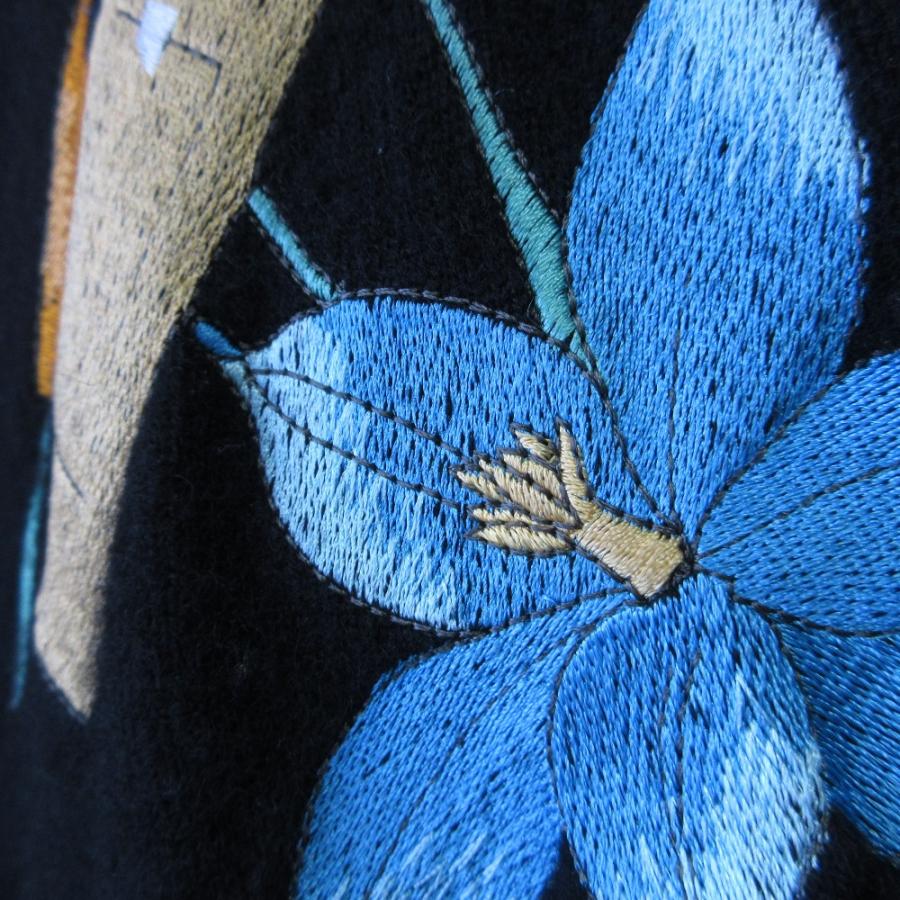 良品 LEONARD SPORT レオナールスポーツ 刺繍 カシミヤ ニットカーディガン L ブラック レディース 古着 中古 USED LEONARD SPORT 良品 レオナールスポーツ 刺繍 カシミヤ ニット