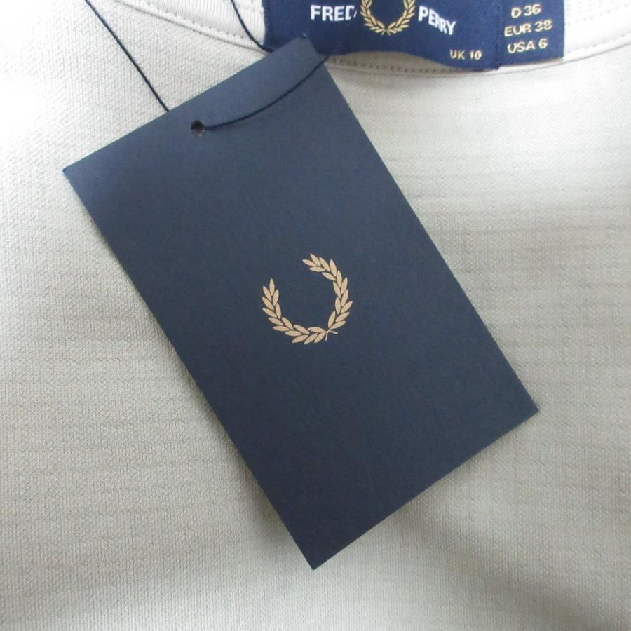 FRED PERRY - 未使用 23AW FRED PERRY フレットペリー リップストップトリコットモックネックプルオーバー スウェット トレーナー 10 ライトカーキ レディース 古着 中古 USED FRED PERRY（フレッドペリー） 未使用 23AW FRED PERRY フレットペリー