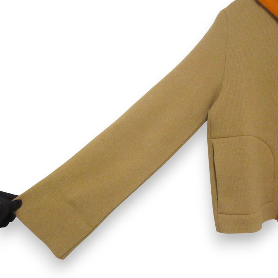 FOXEY NEW YORK フォクシー トラックジャケット キャメル パーカー FOXEY 美品 フォクシー スクリプト ウール100％ フード付き