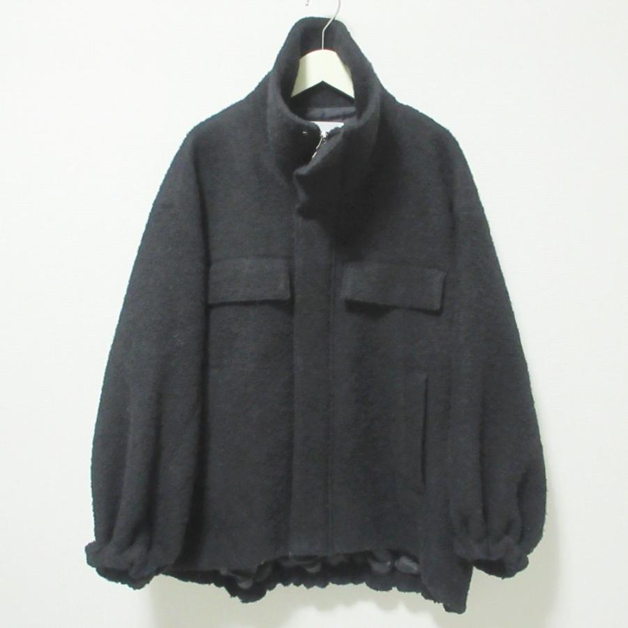 IENA - 美品 24AW IENA イエナ プードルボンディングブルゾンコート ドルマンスリーブ ジャケット 36 ブラック レディース 古着 中古 USED IENA 美品 24AW イエナ プードルボンディングブルゾンコート