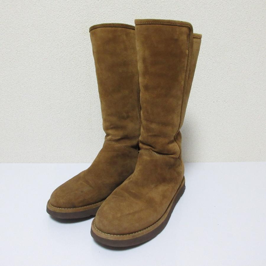UGG（アグ） 美品 ABREE アブリー サイドジップ ロング ムートンブーツ 