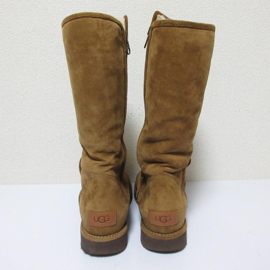 UGG（アグ） 美品 ABREE アブリー サイドジップ ロング ムートンブーツ 