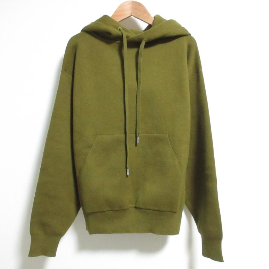 CABaN コットンカシミヤ　プルオーバーニットパーカー　オリーブ CABaN（キャバン） 美品 トゥモローランド コットンカシミヤ プル