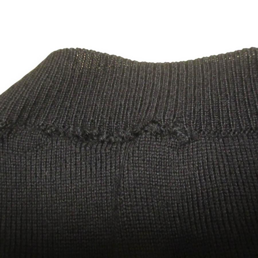 JIL SANDER - JIL SANDER ジルサンダー ウール100％ バイカラー クルーネック 長袖 ニット カーディガン サイズ36 ブラック×べージュ レディース 古着 中古 USED JIL SANDER（ジルサンダー） ウール100％ バイカラー クルーネック