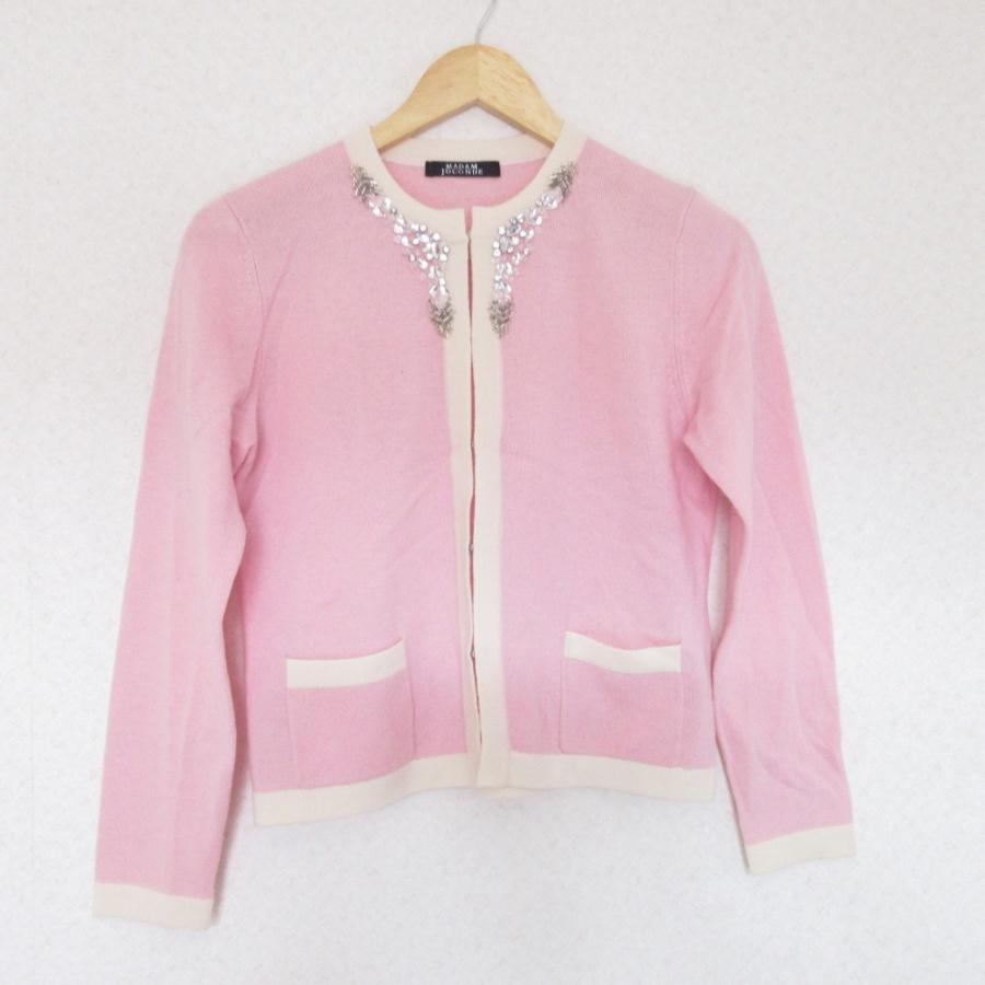 MADAM JOCONDE 美品 マダムジョコンダ ビジュー付き カシミヤ