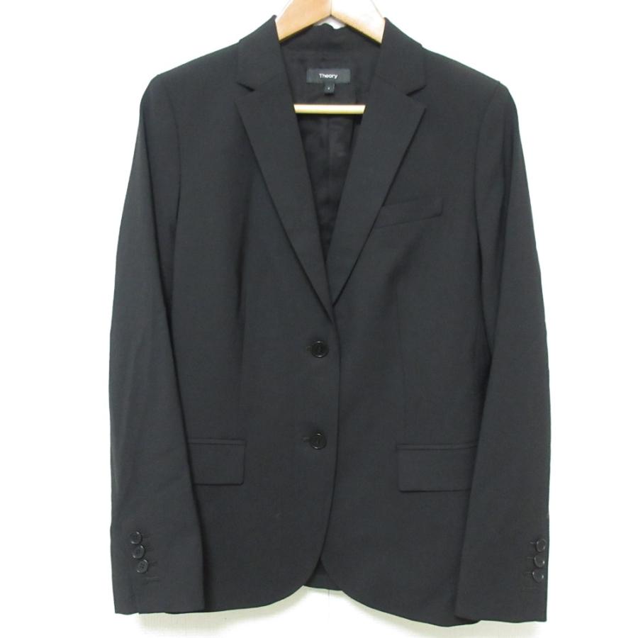 theory セオリー スーツ セットアップ ノーカラージャケット ブラック theory セオリー スーツ セットアップ ノーカラージャケット