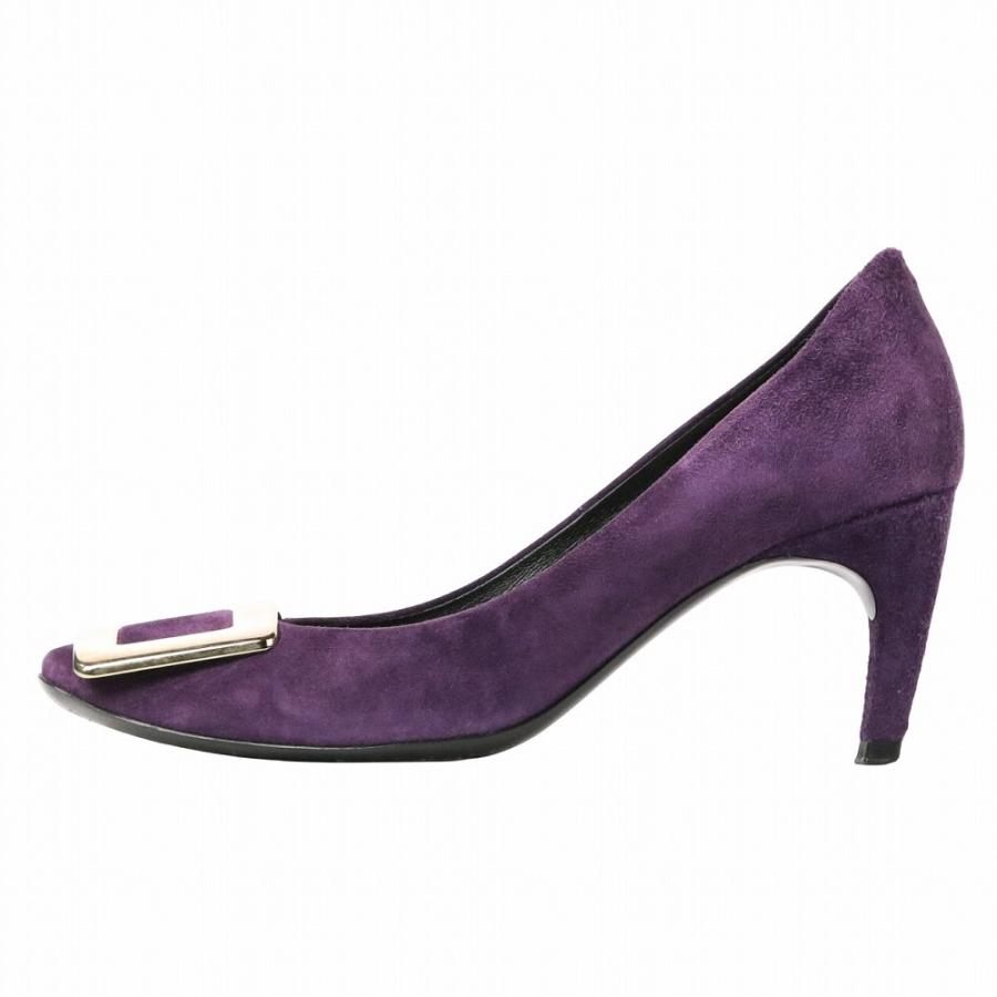 Roger Vivier ロジェ ヴィヴィエ スクエアトウ スウェードパンプス
